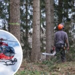 Forstarbeiter (57) zwischen Baumstämmen eingeklemmt – Hubschrauber im Einsatz