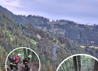 Lesachtal: Beginnender Waldbrand nach Blitzschlag gelöscht