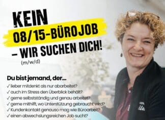 Kein 08/15-Bürojob!