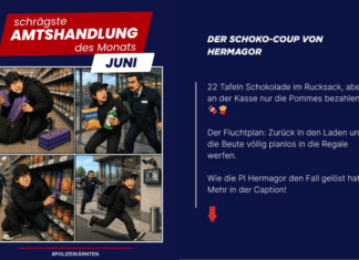 22 Schokoladetafeln im Rucksack: Kuriose Diebstahlsaktion in Hermagor