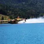 Italienisches Löschflugzeug fliegt nochmal Weissensee an