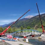 Neue Gailbrücke in Waidegg