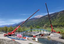 Neue Gailbrücke in Waidegg