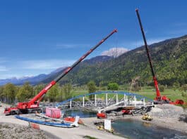 Neue Gailbrücke in Waidegg