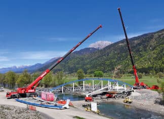 Neue Gailbrücke in Waidegg