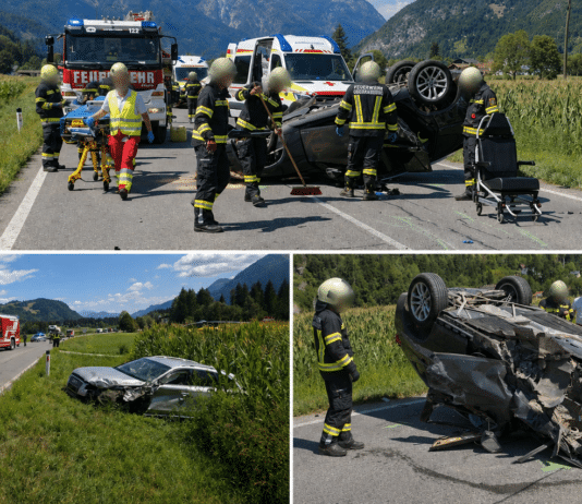 Schwerer Unfall auf der B100: Kötschacher Einsatzkräfte bei Frontalcrash gefordert