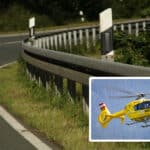 Plöckenpass Bundesstraße: Kollision beim Abbiegen – Rettungshubschrauber im Einsatz