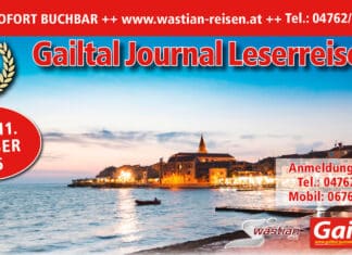 12. Gailtal Journal Leserreise