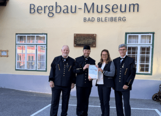 Bergbaumuseum Bad Bleiberg als barrierefreie Einrichtung vom ÖZIV ausgezeichnet