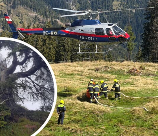 Waldbrand auf der Reisacher Sausengalm – Acht Stunden im Einsatz gegen die Flammen