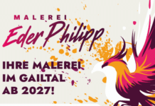 MALEREI EDER PHILIPP – IHRE MALEREI IM GAILTAL AB 2027!
