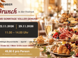 November-Brunch in der Südrast mit sonniger Laune und Top-Kulinarik!