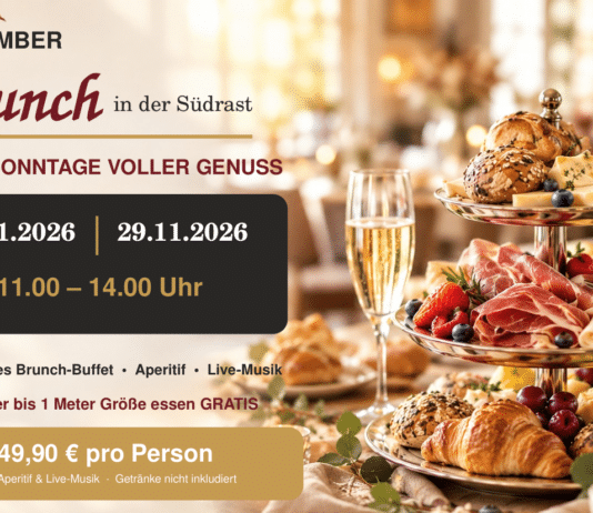 November-Brunch in der Südrast mit sonniger Laune und Top-Kulinarik!