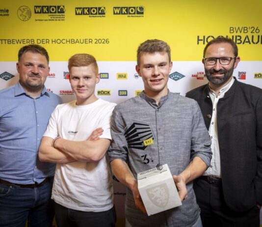 Bronze für Gailtaler beim Hochbau-Bundeslehrlingswettbewerb