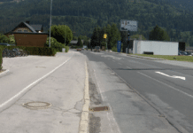 Sanierung an der B110 Plöckenpass Straße in Kötschach startet