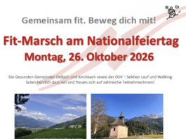 Sportlich durch den Nationalfeiertag – beweg dich mit beim Fit-Marsch!